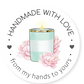 HANDMADE WITH LOVE - CANDLE STICKERS