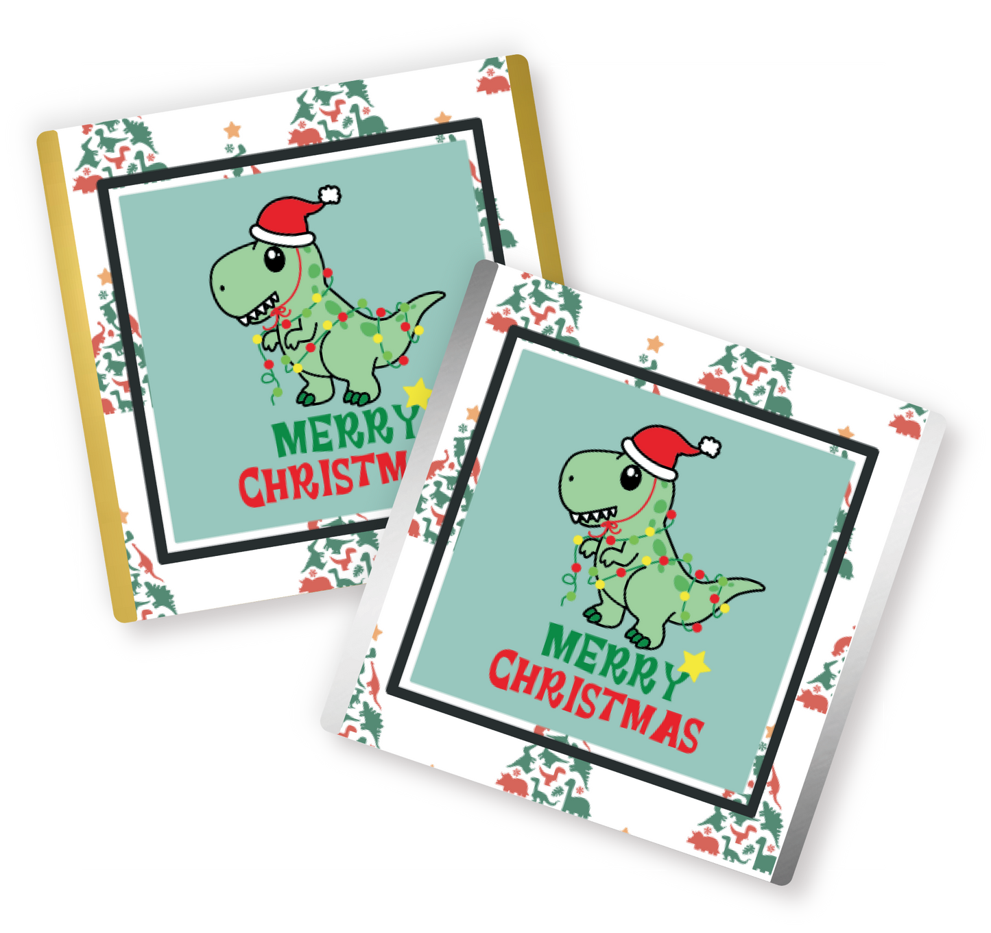 Christmas Chocolate Petites - Christmas Dinosaur (per 50)