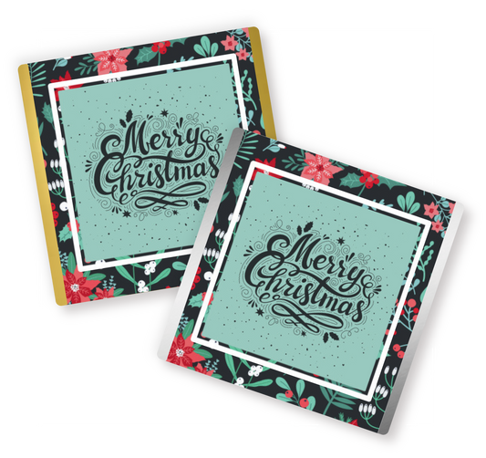 Christmas Chocolate Petites - Merry Christmas (per 50)