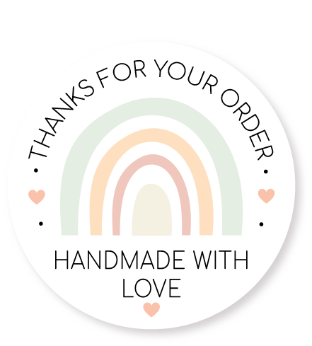 THANKS FOR YOUR ORDER - RAINBOW STICKERS