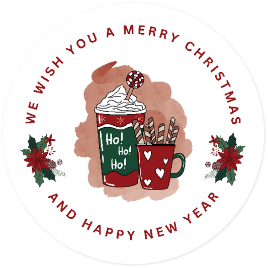 Christmas Stickers - Pack of 20 - Christmas Drinks