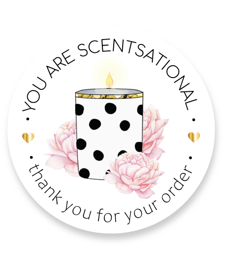 YOU ARE SCENTSATIONAL - CANDLE STICKERS