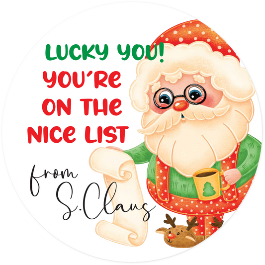 Christmas Stickers - Pack of 20 - Nice List