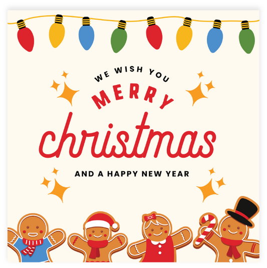 Christmas Stickers - Pack of 20 - Gingerbread Men