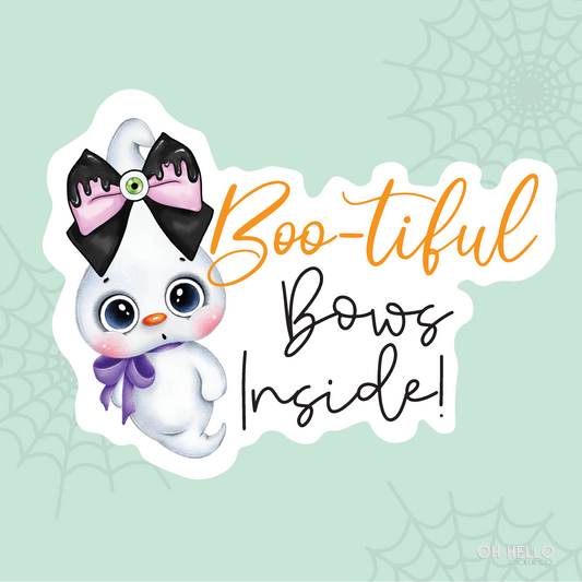 BOO-TIFUL BOWS INSIDE STICKERS