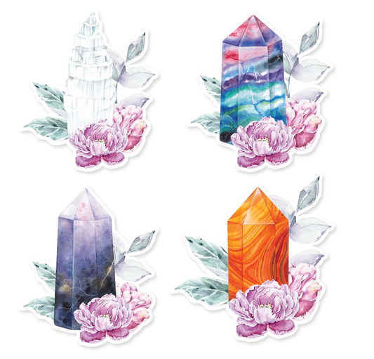 FLORAL CRYSTAL STICKERS