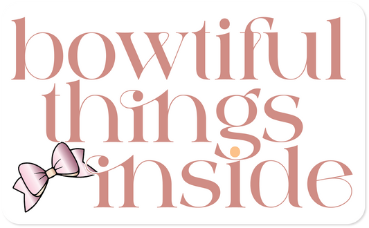 BOWTIFUL THINGS INSIDE - RECTANGLE STICKERS