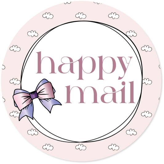 HAPPY BOW MAIL STICKERS