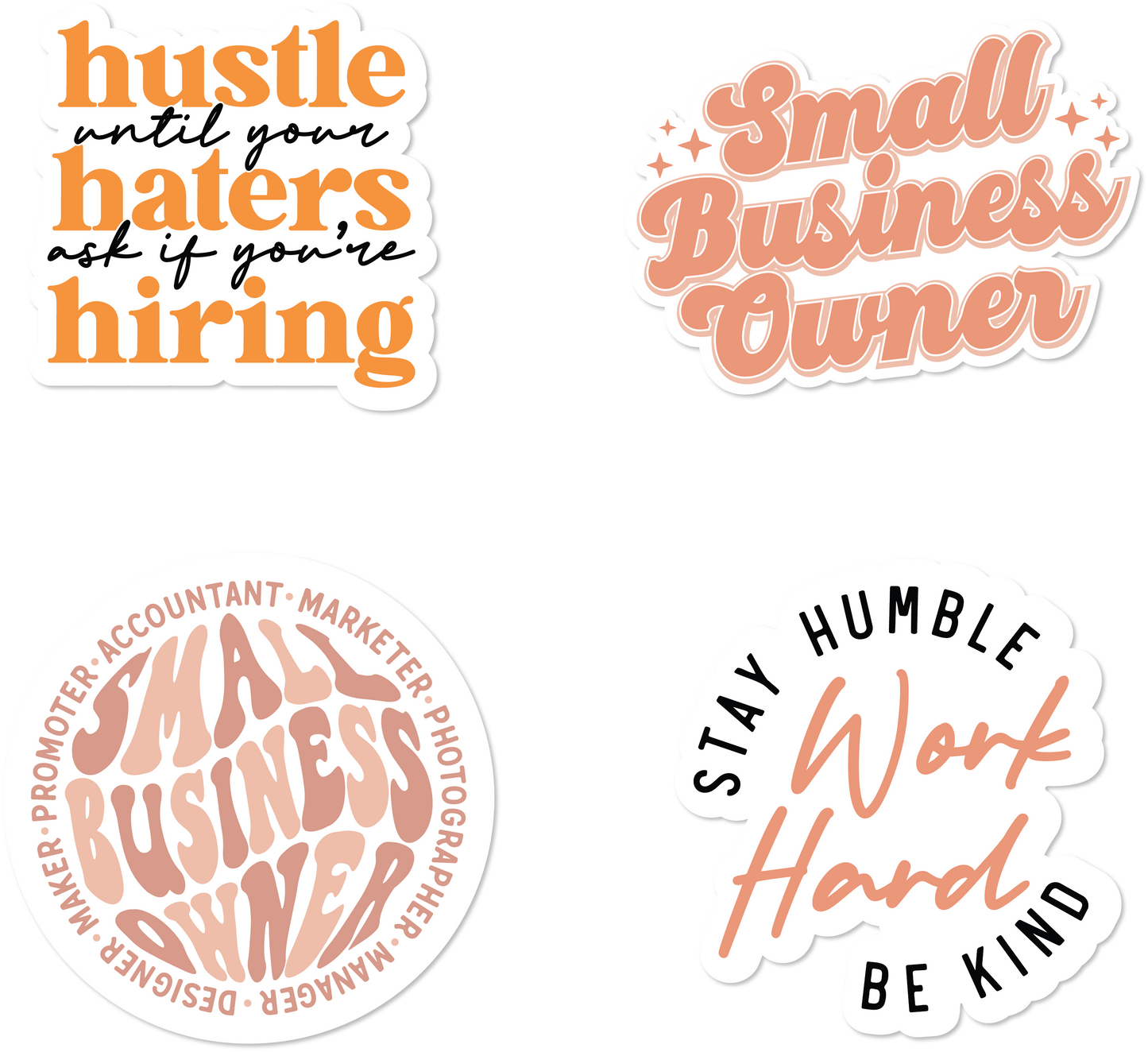 NEUTRAL SMALL BUSINESS STICKERS